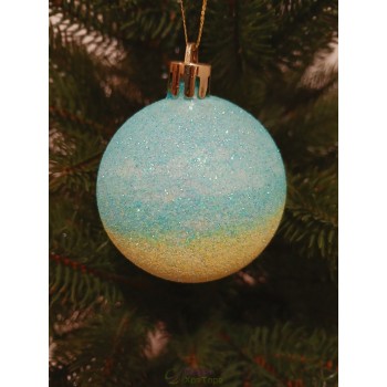 Новогодний шар в блестках "Патриотичный" Ø60мм. цена за набор 5шт